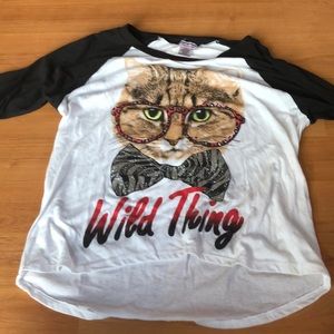 Wild thing cat shirt